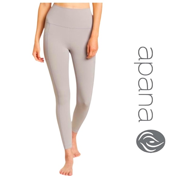 Apana Womens Gray Active Double Pocket 